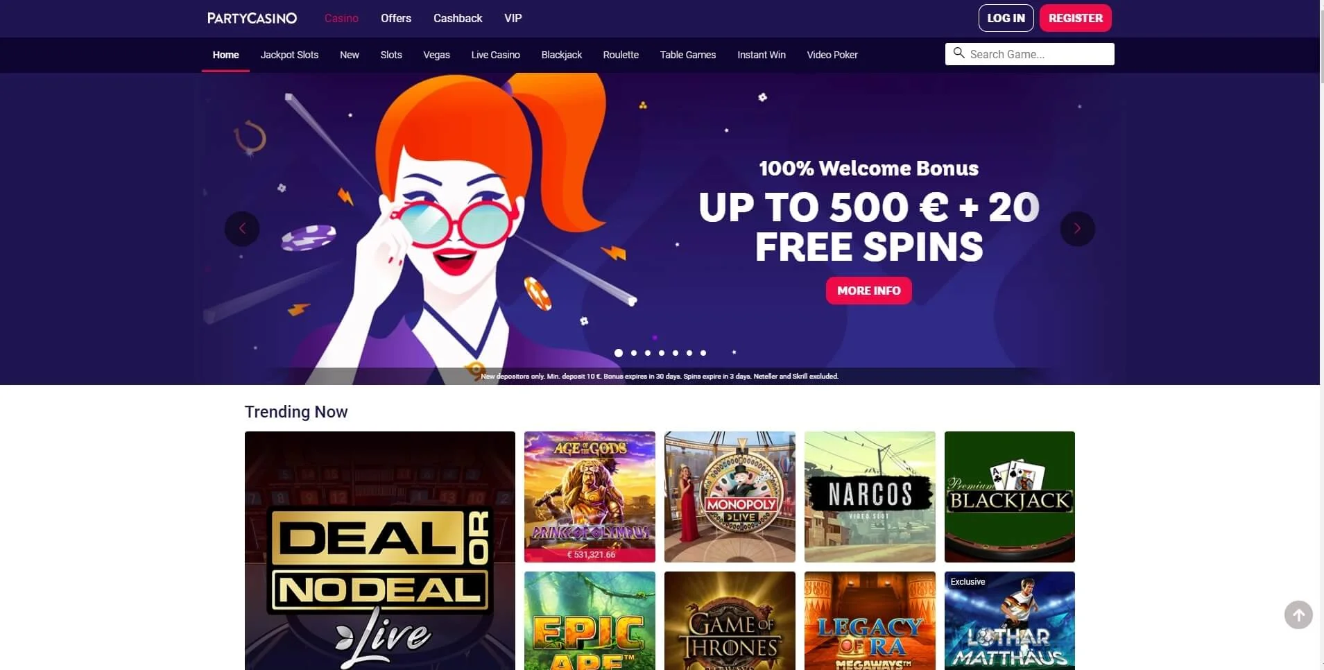 Party Casino review