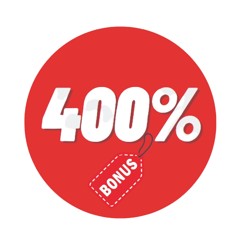 400% deposit bonus